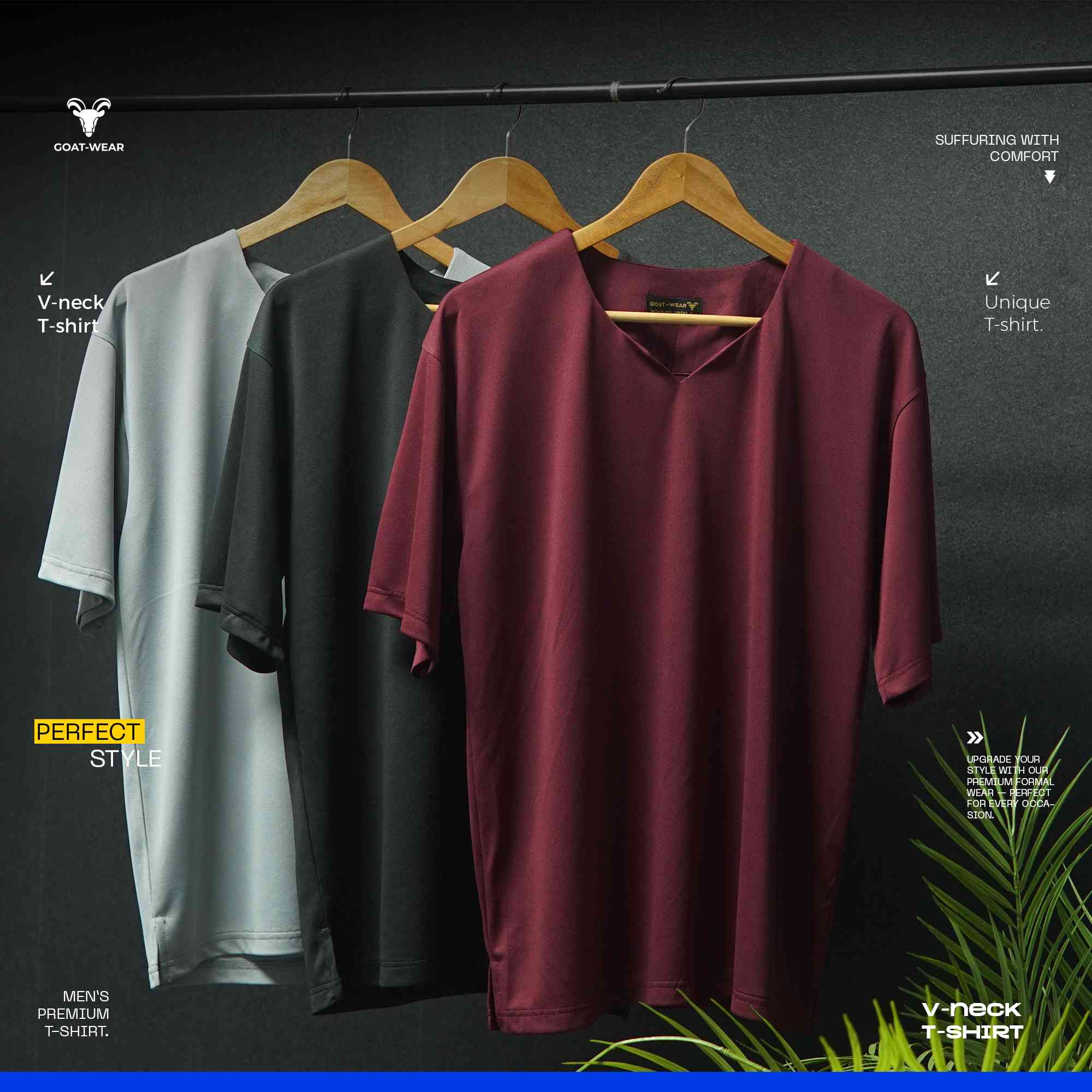 V- neck T-Shirts